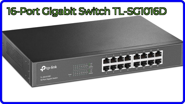 TP-Link TL-SG1016D 16-port gigabit switch with metal case