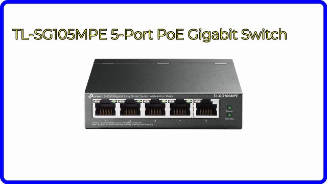 TP-Link TL-SG105MPE small 5-port gigabit PoE switch