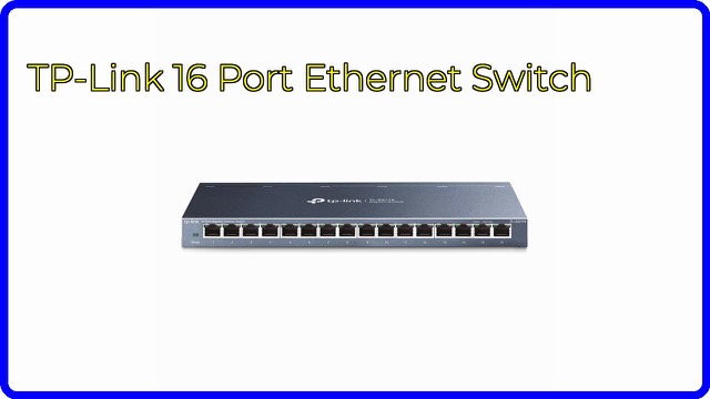 TP-Link TL-SG116 16-port Gigabit Ethernet switch in black metal