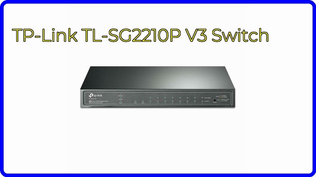 TP-Link TL-SG2210P rack-style 8-port Gigabit PoE+ smart switch