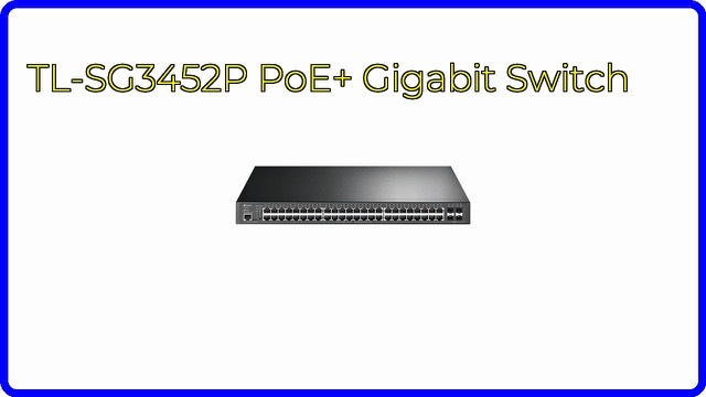 TP-Link JetStream TL-SG3452P rack-mount 48-port managed PoE+ switch