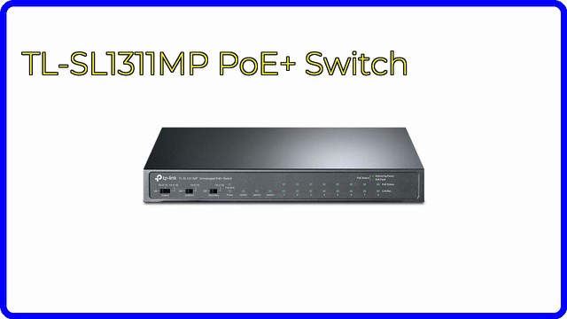 TP-Link TL-SL1311MP 8-port PoE+ network switch