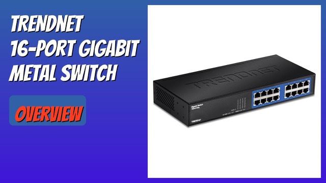 TRENDnet TEG-S16DG 16-port gigabit desktop switch in metal housing