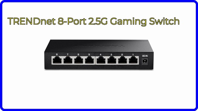 TRENDnet TEG-S380 8-port 2.5G unmanaged network switch in black