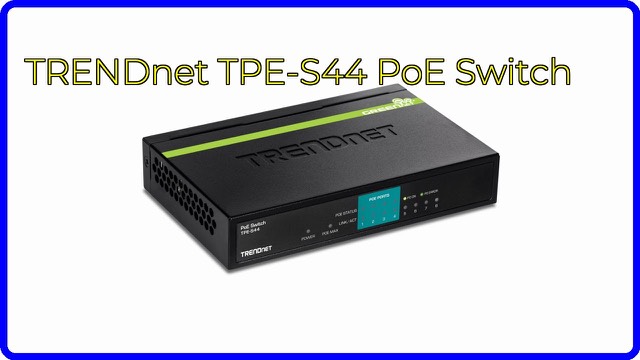 TRENDnet TPE-S44 compact metal 8-port PoE switch