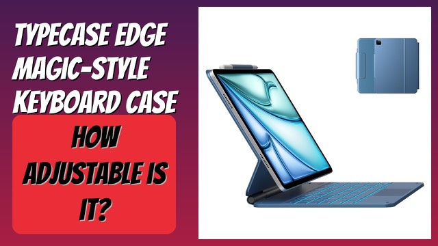 typecase Edge magnetic keyboard case attached to an iPad