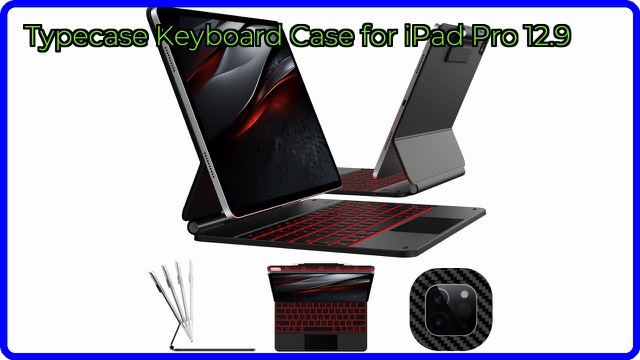 typecase carbon fibre keyboard case for iPad Pro 12.9 with backlit keys