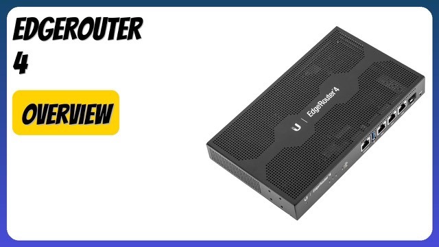 Ubiquiti EdgeRouter 4 compact fanless router