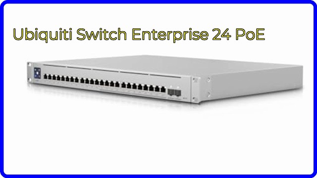 Ubiquiti Switch Enterprise 24 PoE rackmount network switch