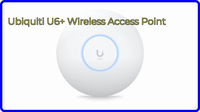 Ubiquiti U6+ white round Wi-Fi 6 wireless access point