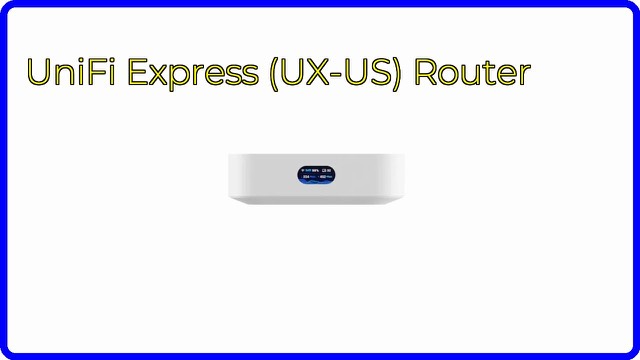 Ubiquiti UniFi Express compact WiFi 6 gateway