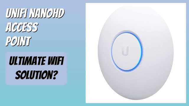 Ubiquiti UniFi nanoHD compact round Wi-Fi access point