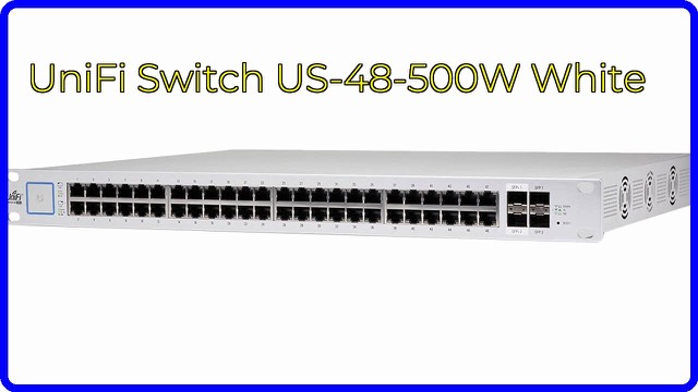 Ubiquiti UniFi Switch US-48-500W 48-port managed PoE switch in white