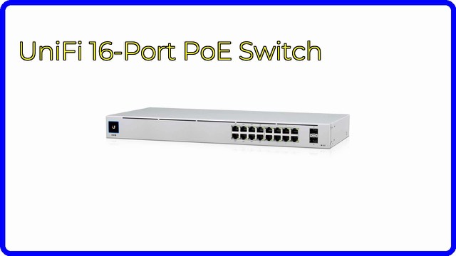 Ubiquiti UniFi USW-16-POE rack-mountable PoE switch