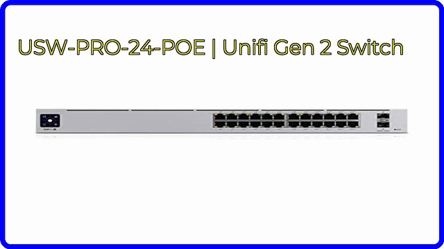 Ubiquiti UniFi USW-Pro-24-PoE 24-port rack-mount network switch