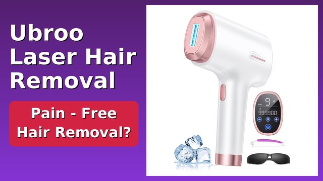 Ubroo 07Pro handheld IPL hair removal device with touchscreen