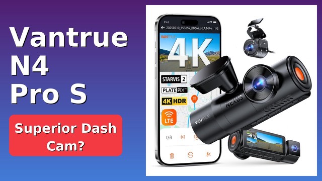 Vantrue N4 Pro S front dash camera with rear camera