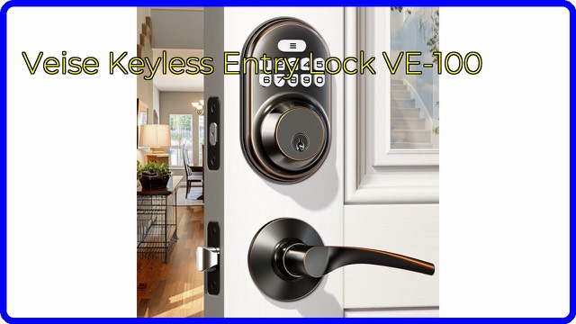 Veise keypad deadbolt with lever handle in oil-rubbed bronze