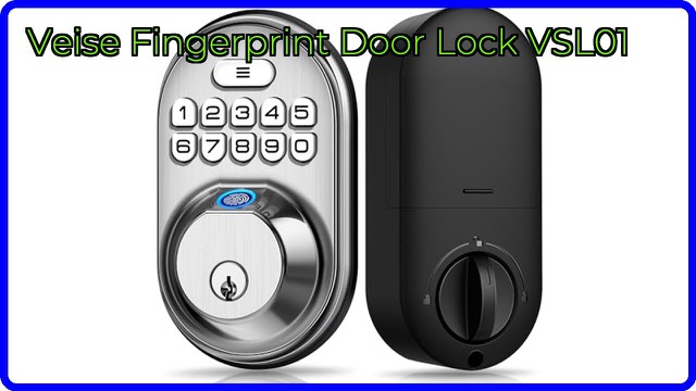 Veise fingerprint keypad deadbolt in satin nickel