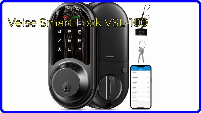 Veise RZ06 smart deadbolt with touchscreen keypad in matte black