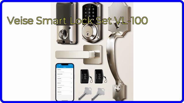 Veise smart deadbolt with lever handle and touchscreen keypad in satin nickel