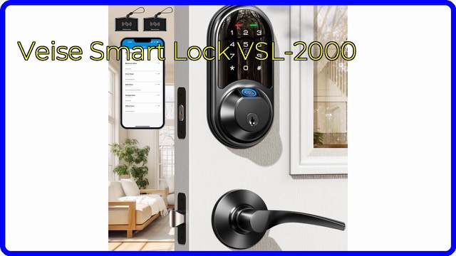 Veise fingerprint smart lock with touchscreen keypad and lever handles in matte black