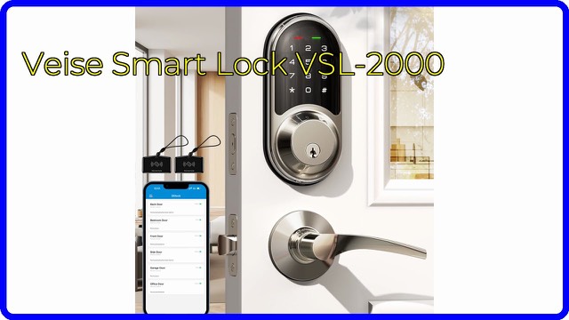 Veise smart lock with lever handle and touchscreen keypad in satin nickel