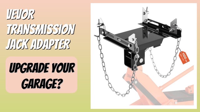 VEVOR steel transmission jack adapter with chains and adjustable tray