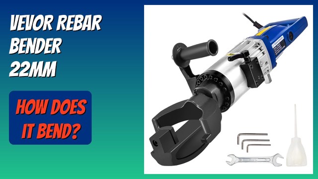 VEVOR portable electric hydraulic rebar bender for 22 mm steel bars