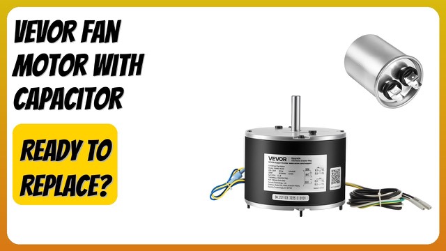 VEVOR 1/8 HP condenser fan motor with included capacitor