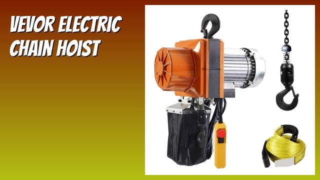 VEVOR 1 ton electric chain hoist with wired remote