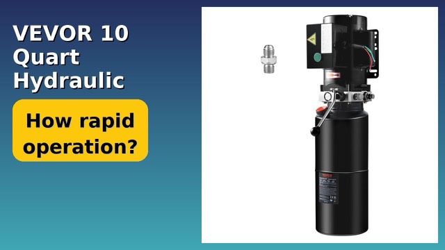 VEVOR 10 quart single-acting hydraulic power unit with steel tank and electric motor