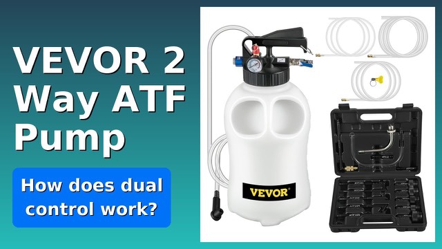 VEVOR 10 litre two-way ATF transmission fluid pump with filler adapters