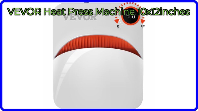 VEVOR 10x12 inch portable heat press machine