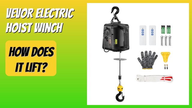 VEVOR 1500W electric hoist winch with wireless remote
