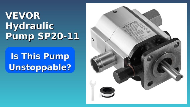VEVOR aluminium two-stage hydraulic gear pump for log splitters