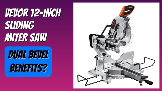 VEVOR 12-inch sliding compound miter saw with a 60-tooth blade