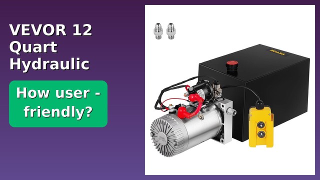 VEVOR 12V hydraulic power unit with steel reservoir
