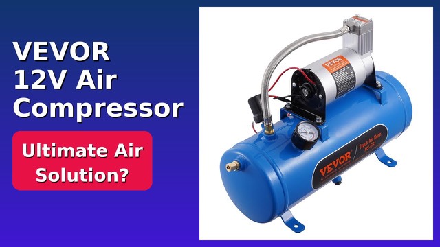VEVOR 12V air compressor with a steel air tank