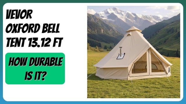 VEVOR Oxford bell tent with rolled-up sidewalls