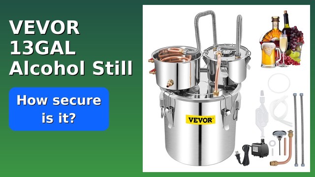VEVOR 13.2 gallon stainless steel still with copper condenser and thumper keg
