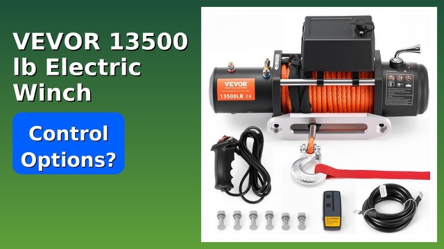 VEVOR 13,500 lb electric winch with synthetic rope and fairlead