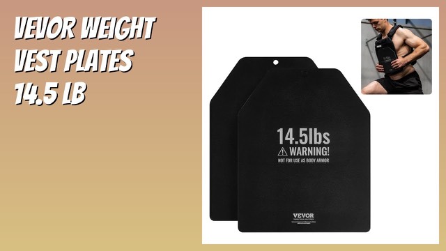 VEVOR steel weight vest plates, 14.5 lb pair