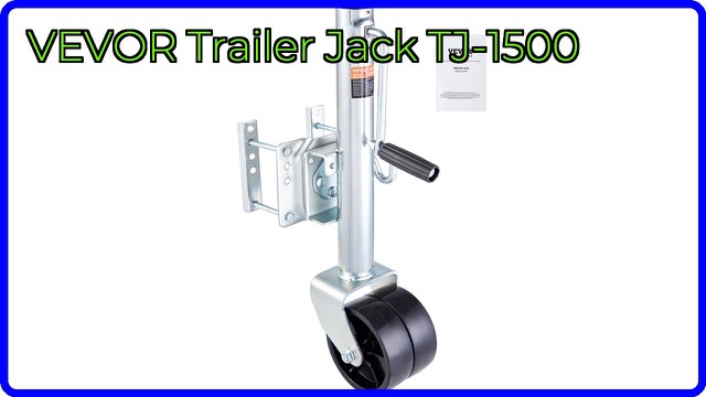 VEVOR bolt-on trailer tongue jack with wheel and handle