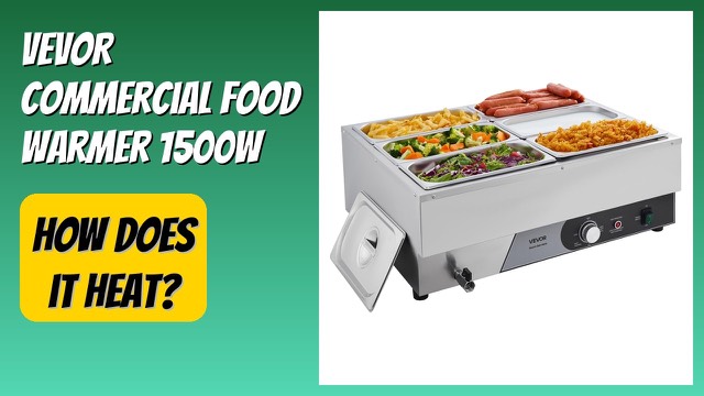 VEVOR stainless steel countertop food warmer with six pans