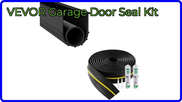 VEVOR black PVC garage door bottom seal and threshold strip kit