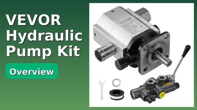 VEVOR two-stage aluminum hydraulic gear pump with control valve for log splitters