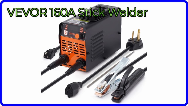 VEVOR 160 amp portable stick welder with digital display