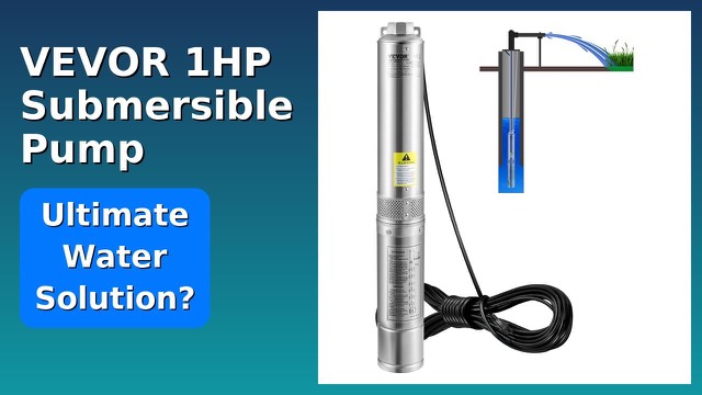 VEVOR 4-inch stainless steel deep well submersible pump