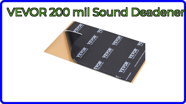 VEVOR black butyl sound deadening mat sheets for car interiors